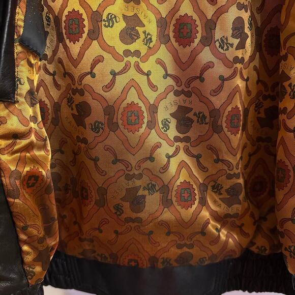 Vintage Kaiser x Mob Wife Pennylane Italian Leather Cropped Jacket Black Medium - Picture 7 of 10